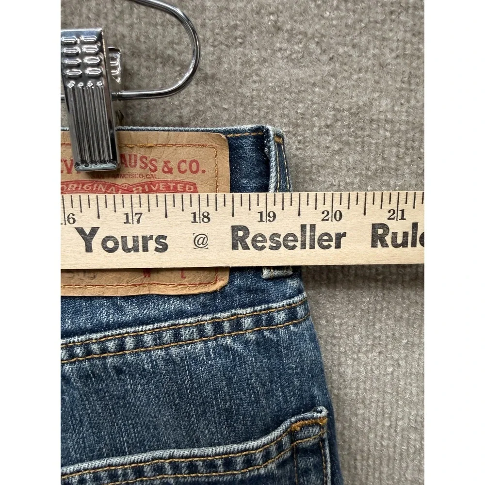 Levis 505 Jeans Mens 40x30 Blue Vintage Fade Distressed Regular‎ Fit